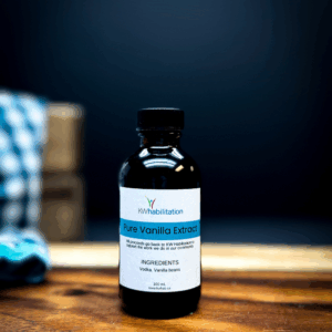 bottle of pure vanilla extract