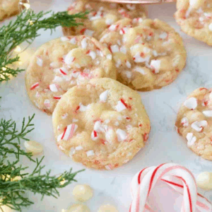 White Chocolate Peppermint Cookies