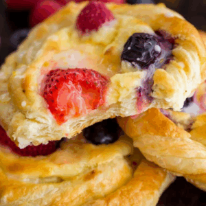 Winter Sweet Treat Baking - Cheese Danish