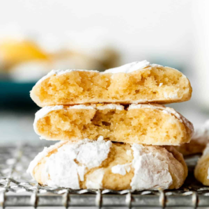 Spring Baking - Lemony Crinkle Cookies