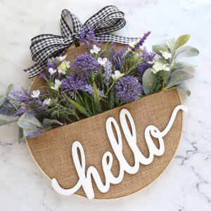 Embroidery Hoop Pocket Wreath