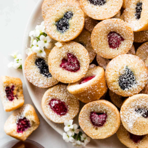 Spring Baking - Brown Butter Berry Tea Cakes