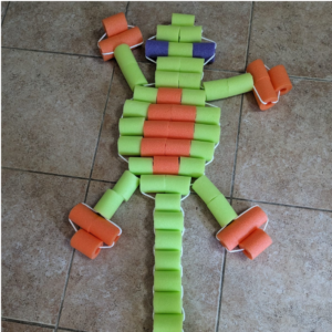 Beaded Pool Noodle Lizards with JJ Woven