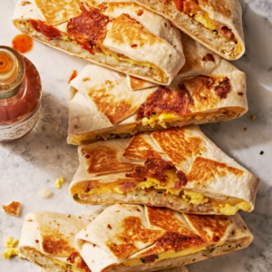 Summer Brunch - Breakfast Crunchwrap Supreme with Watermelon