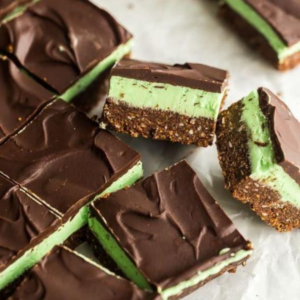 Summer Baking - Mint Chocolate No-Bake Squares